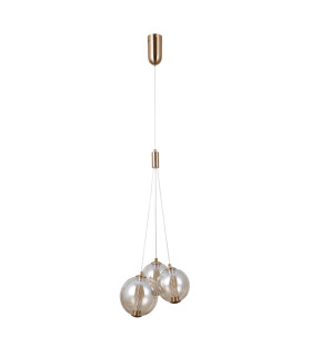 Butero Cluster Pendant Ceiling Light Gold 3000K Warm White 3xLED-2