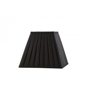 Square Pleated Fabric Shade Black 138, 250mm x 206mm - 1