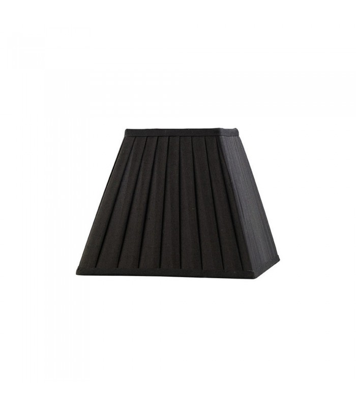 Square Pleated Fabric Shade Black 138, 250mm x 206mm - 1
