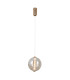 Butero 20cm Globe Pendant Ceiling Light Gold 3000K Warm White-1