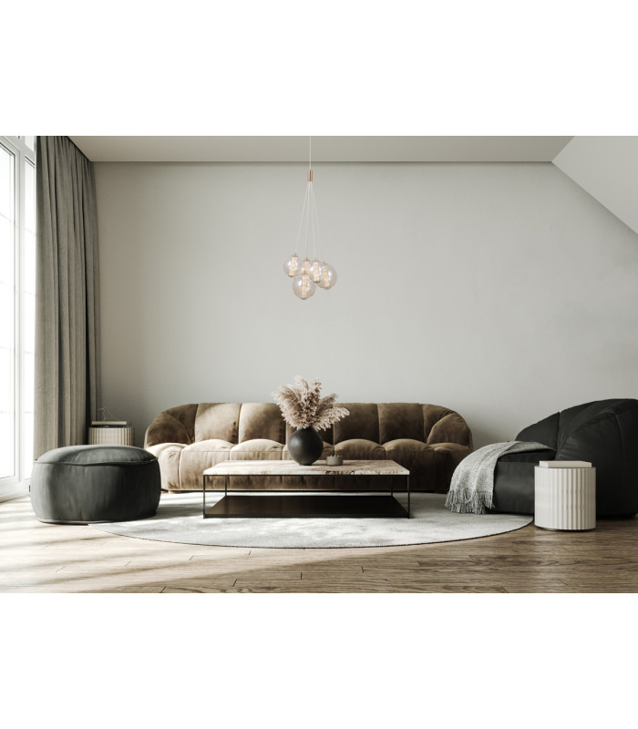 Butero Cluster Pendant Ceiling Light Gold 3000K Warm White 5xLED-5