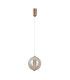 Butero 20cm Globe Pendant Ceiling Light Gold 3000K Warm White-2