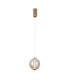 Butero 15cm Globe Pendant Ceiling Light Gold 3000K Warm White-1