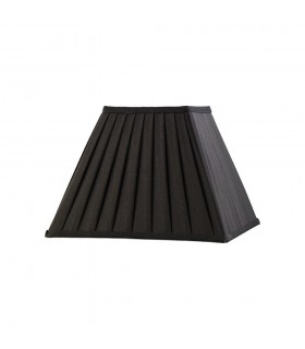 Square Pleated Fabric Shade Black 150, 300mm x 225mm - 1