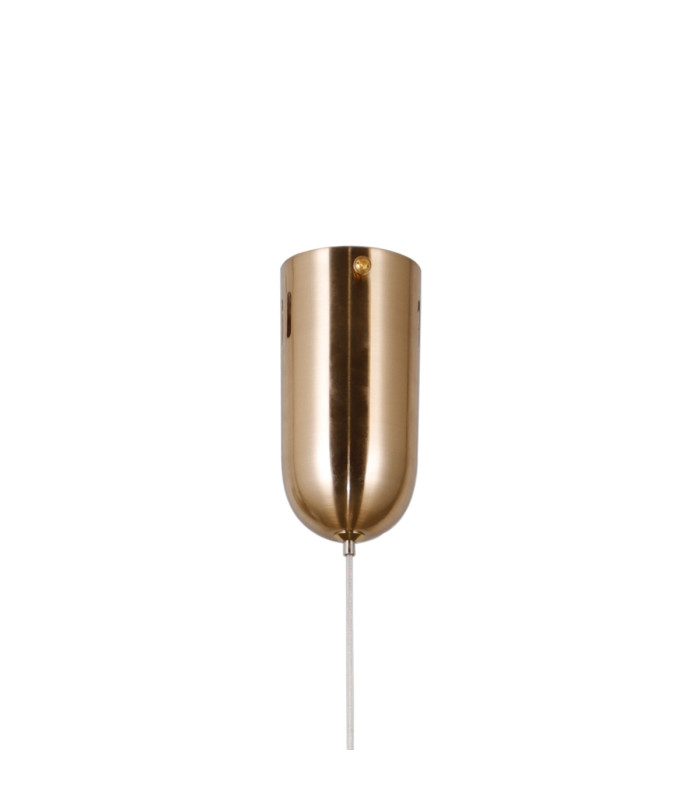 Butero 20cm Globe Pendant Ceiling Light Gold 3000K Warm White-3