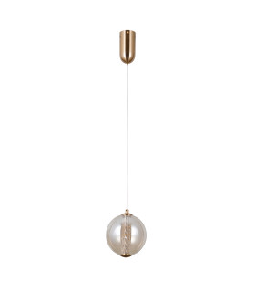Butero 15cm Globe Pendant Ceiling Light Gold 3000K Warm White-2