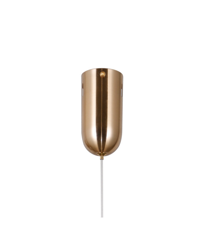 Butero 15cm Globe Pendant Ceiling Light Gold 3000K Warm White-3