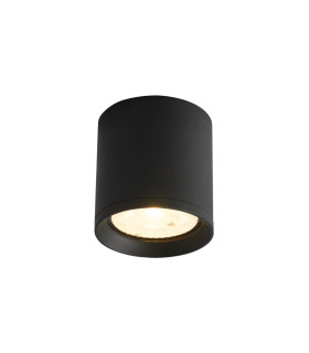 Cervia Outdoor Surface Mounted Downlight Black 4000K Neutral White IP54-2