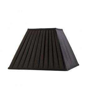 Square Pleated Fabric Shade Black 175, 350mm x 250mm - 1