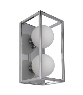 Daisy Globe Wall Lights Chrome 2xG9-1