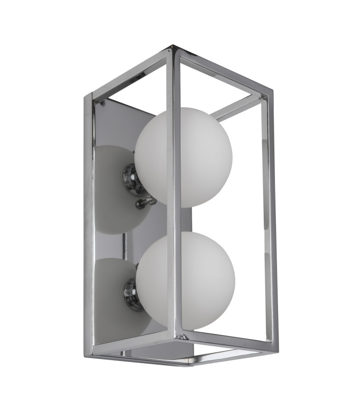 Daisy Globe Wall Lights Chrome 2xG9-1