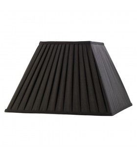 Square Pleated Fabric Shade Black 200, 400mm x 275mm - 1