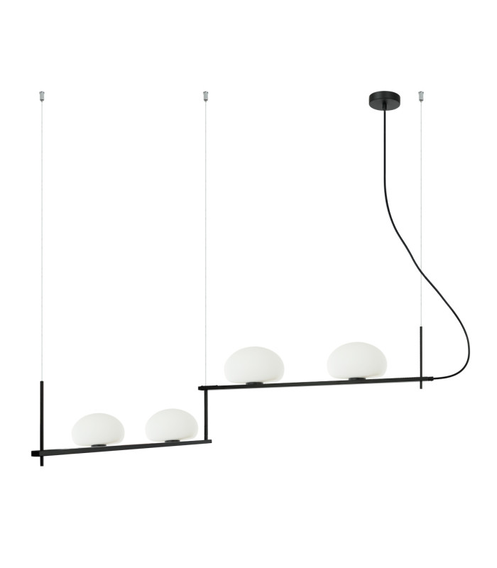 Kernio Bar Pendant Ceiling Light Black 4xG9-1