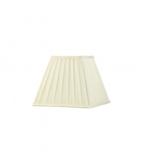 Square Pleated Fabric Shade Ivory 138, 250mm x 206mm - 1