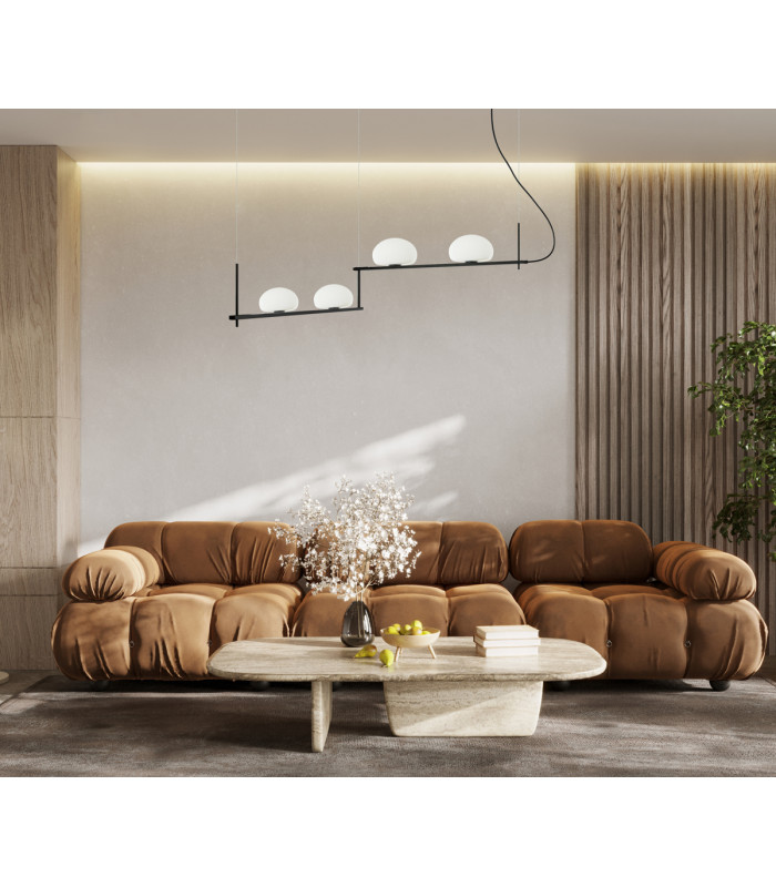 Kernio Bar Pendant Ceiling Light Black 4xG9-5