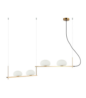 Kernio Bar Pendant Ceiling Light Brass 4xG9-1