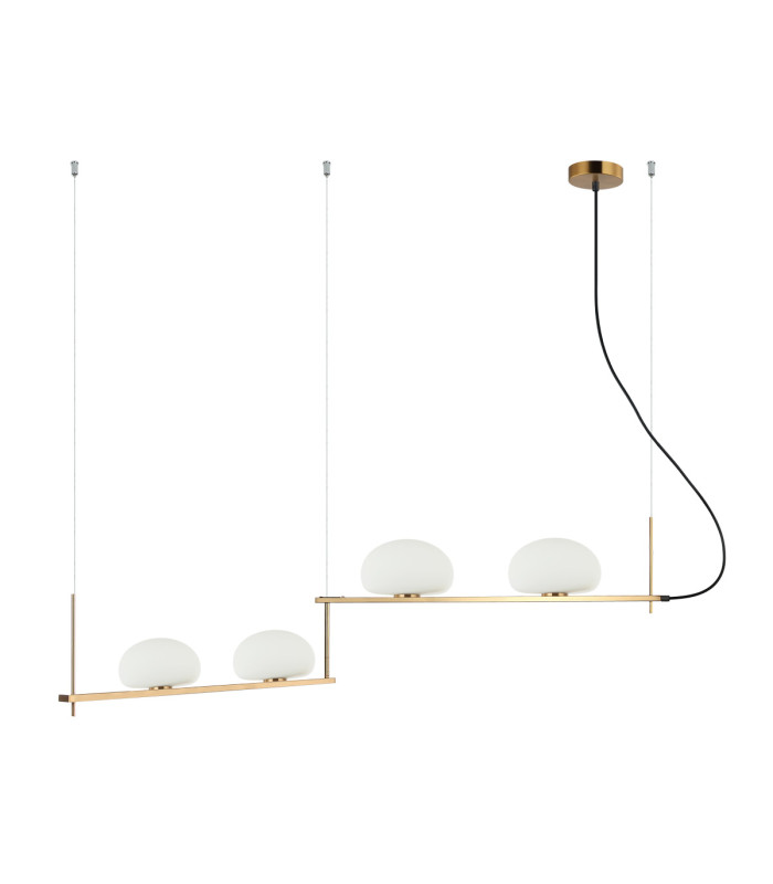 Kernio Bar Pendant Ceiling Light Brass 4xG9-1