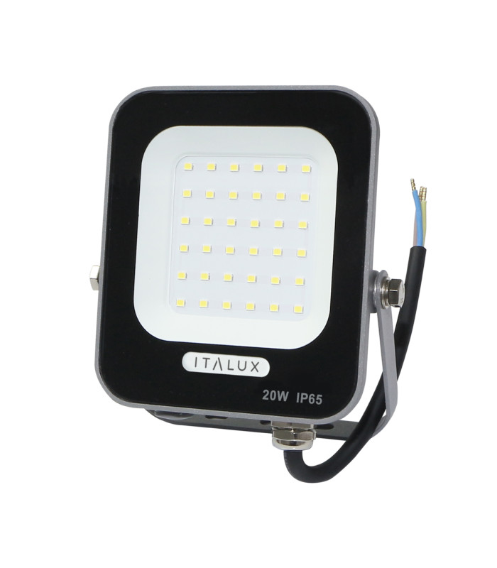 Korta 20W Outdoor Flood Light Grey 4000K Neutral White IP65-1