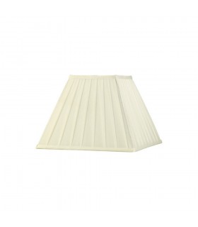 Square Pleated Fabric Shade Ivory 150, 300mm x 225mm - 1
