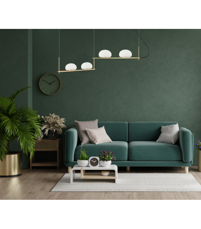 Kernio Bar Pendant Ceiling Light Brass 4xG9-5