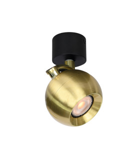 Lafin Single Spotlight Black Brass-1