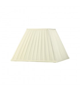 Square Pleated Fabric Shade Ivory 175, 350mm x 250mm - 1