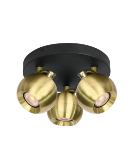 Lafin Ceiling Spotlight Clusters Black Gold 3xGU10-1