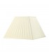 Square Pleated Fabric Shade Ivory 200, 400mm x 275mm - 1