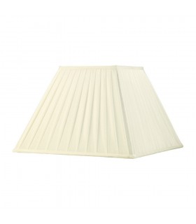 Square Pleated Fabric Shade Ivory 200, 400mm x 275mm - 1