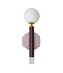 Laon Globe Wall Lights Brown Gold 3000K Warm White-4