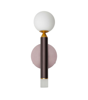 Laon Globe Wall Lights Brown Gold 3000K Warm White-4