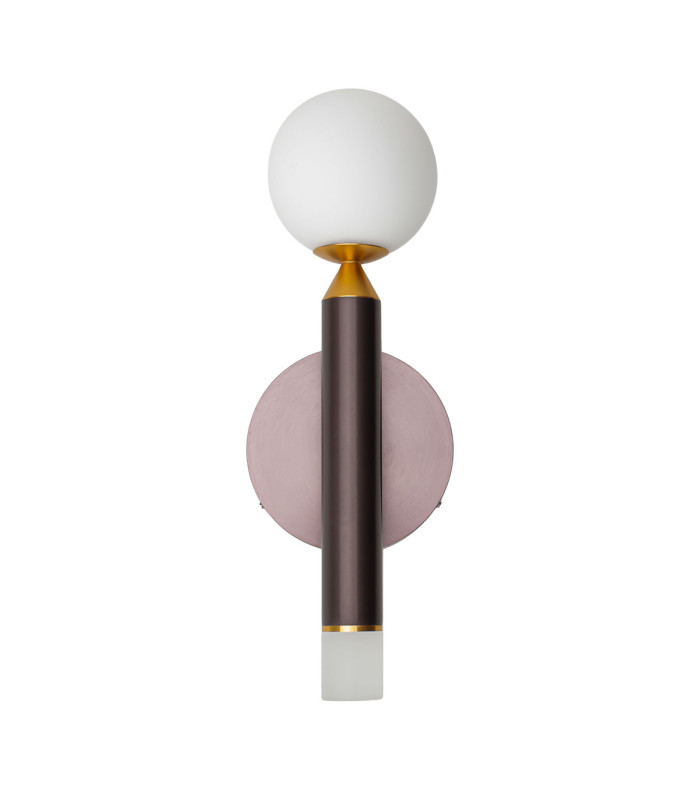 Laon Globe Wall Lights Brown Gold 3000K Warm White-4