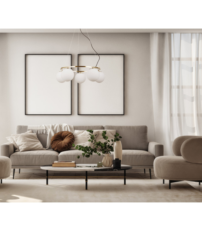 Larosa Globe Pendant Ceiling Light Gold 5xE27-5