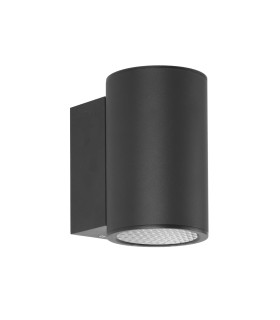 Lenta 15W Outdoor Wall Down Lamp Black 3000K Warm White IP54-1
