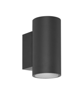 Lenta 20W Outdoor Up Down Wall Lamp Black 3000K Warm White 2xLED IP54-1