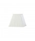 Square Pleated Fabric Shade White 138, 250mm x 206mm - 1