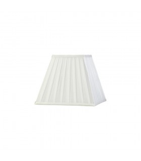 Square Pleated Fabric Shade White 138, 250mm x 206mm - 1