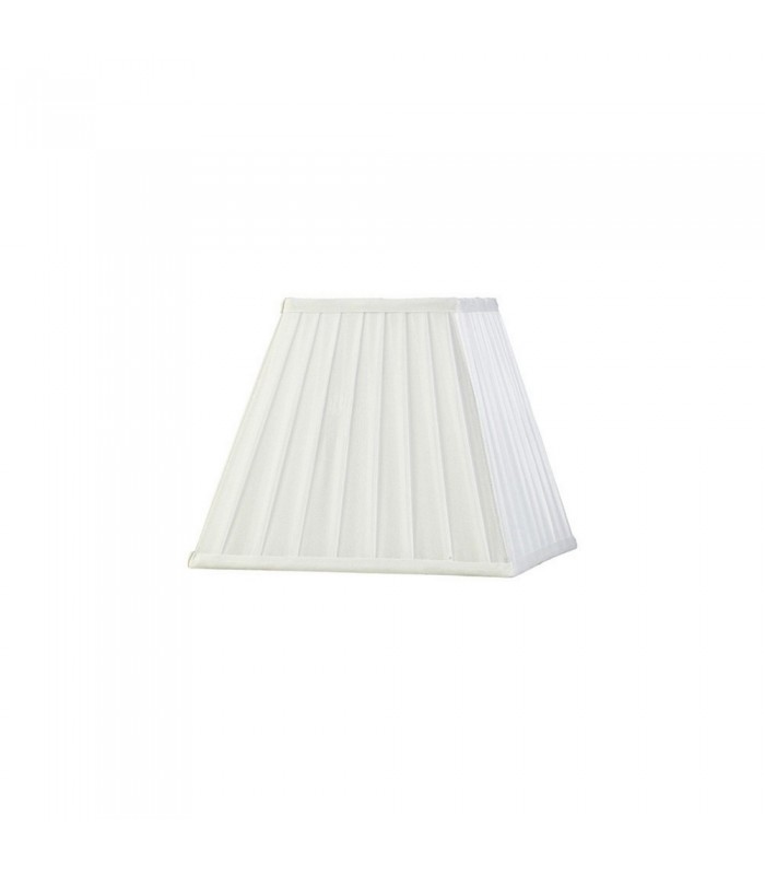 Square Pleated Fabric Shade White 138, 250mm x 206mm - 1