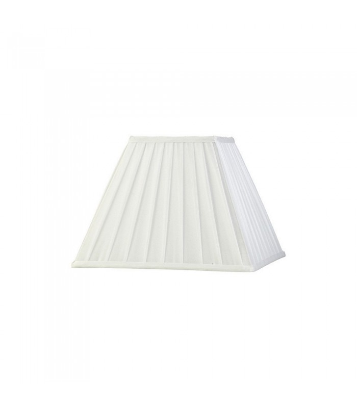 Square Pleated Fabric Shade White 150, 300mm x 225mm - 1