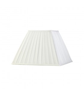 Square Pleated Fabric Shade White 175, 350mm x 250mm - 1