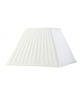 Square Pleated Fabric Shade White 200, 400mm x 275mm - 1