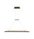 Merlot Large LED Pendant Ceiling Light Black Gold 3000K Warm White-1