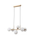 Mirellio Bar Pendant Ceiling Light Honey Brass 6xG9-1