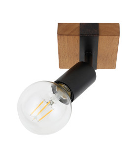 Molini Single Spotlight Black Wood-4