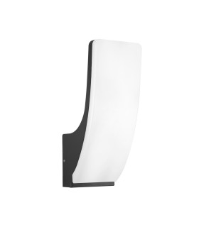 Natan Outdoor Flush Wall Lamp Black 3000K Warm White IP54-1