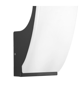 Natan Outdoor Flush Wall Lamp Black 3000K Warm White IP54-2