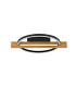 Natano LED Semi Flush Ceiling Light Black 3000K Warm White-2