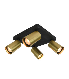 Nesto Ceiling Spotlight Clusters Black Brass 4xGU10-1