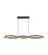 Natano Bar Pendant Ceiling Light Black 3000K Warm White 3xLED-2