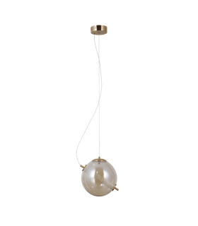 Nola Globe Pendant Ceiling Light Gold 3000K Warm White-1